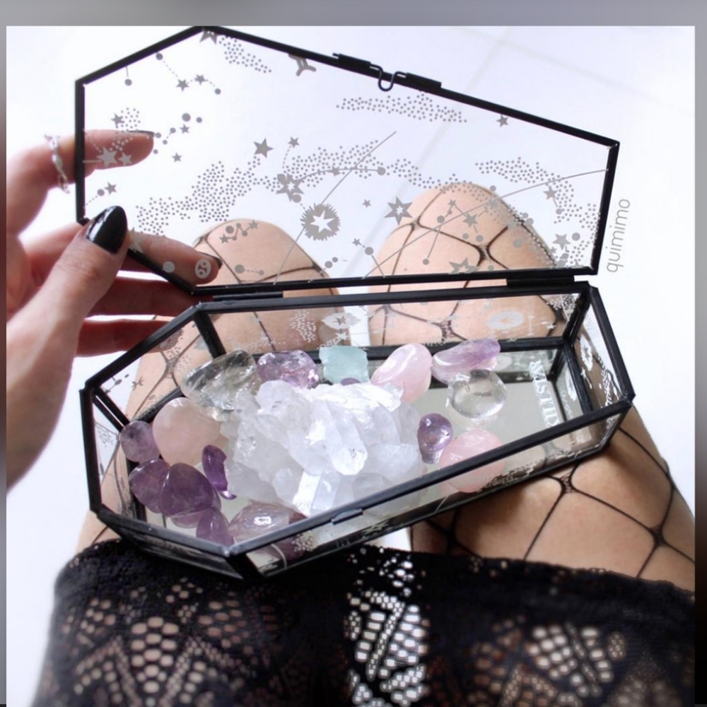 Killstar | Coffin Ethereal Terrarium | Constellations & Stars | Glass | Retired
